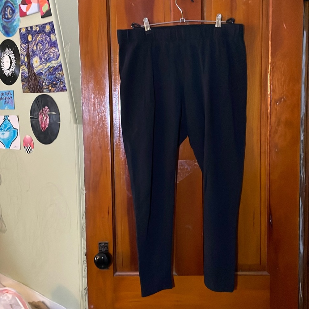 black old navy xl leggings, elastic waist